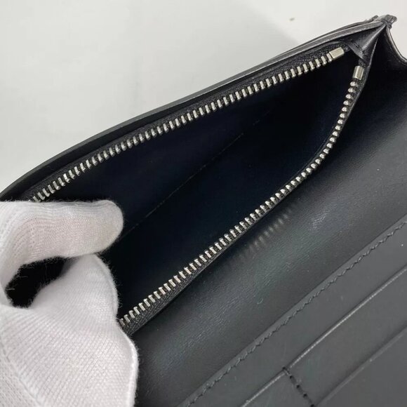 LOEWE Long wallet puzzle Two fold Long Wallet Leather Black - Picture 11 of 13